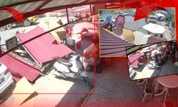 Antalya'da hortum çıktı: Müşteriler çöken tentenin altında kaldı