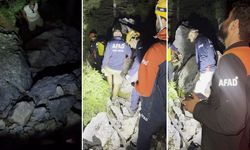 Antalya'da uçurumda mahsur kaldı: 8 saatte kurtarıldı