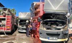 Antalya'da nakliye kamyonunda korkutan yangın!