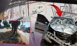 Antalya'da sollama faciası: Tel çitlere çarpan sürücü yaralandı!