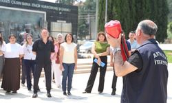 Antalya'da Aksu Belediyesi'nde yangın takibatı düzenlendi