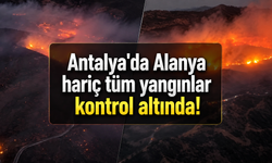 Antalya'da Alanya hariç tüm yangınlar kontrol altında!