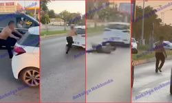 Antalya'da üstü çıplak şahıs trafiği birbirine kattı!