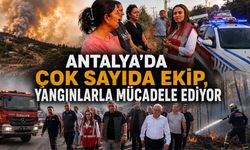 Antalya Büyükşehir Belediyesi, çıkan orman yangınlarına müdahaleyi sürdürüyor