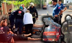 Antalya'da çıkan yangında 1 kişi hastaneye kaldırıldı! İşte o anlar