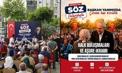Kepez'de halk buluşması ve aşure ikramı