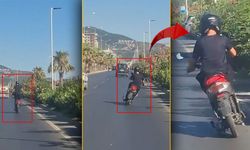 Antalya'da hem kendi canını hem trafiği tehlikeye attı!