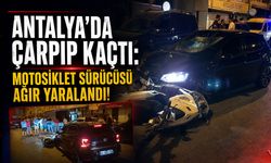 Antalya'da feci kaza! Motosiklet sürücüsü ağır yaralandı!