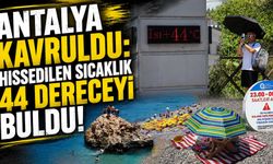 Antalya'da kavuruluyor: Hissedilen sıcaklık 44 dereceyi buldu!