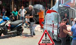 Antalya'da korkutan kaza: Yaralı kadını güneşten şemsiyeyle korudular!