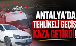 Antalya'da alt geçit yerine köprüyü kullandı: Kaza kaçınılmaz oldu!