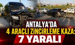 Antalya'da zincirleme kaza: Yaralanan 7 kişi hastaneye kaldırıldı!