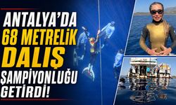 Şahika Ercümen, Antalya'da 68 metrelik dalışıyla Türkiye şampiyonu oldu