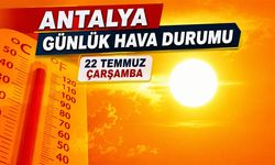 Antalya günlük hava durumu - 22.07.2026