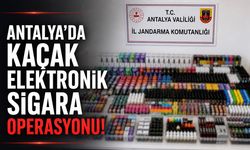 Antalya'da kaçak elektronik sigara operasyonu: Yüzlerce ürün ele geçirildi