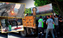 Antalya'da kaldırım işgali: Zincirli römork, masa ve sandalyelere el konuldu