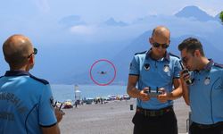 Antalya sahillerinde dronlu denetim: Kural ihlalleri havadan tespit ediliyor!
