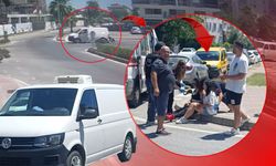 Antalya'da kamyonete çarpmamak için fren yaptı: Motosikletiyle birlikte sürüklendi