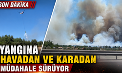 Antalya'daki orman yangınına havadan ve karadan müdahale sürüyor!