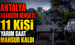 Antalya'da asansör dehşeti! 11 kişi yarım saat mahsur kaldı