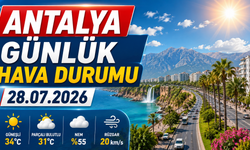 Antalya günlük hava durumu - 28.07.2026