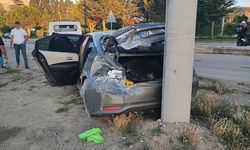 Isparta'da takla atan otomobilde 2 kişi yaralandı!