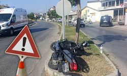 Antalya'da otomobille motosikletin çarpıştığı kazada 1 kişi yaralandı!