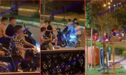 Antalya'da reşit olmayan çocuklar motosikletlerle görüntülendi!