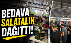 Antalya'da ücretsiz salatalık dağıttılar! İşte o anlar