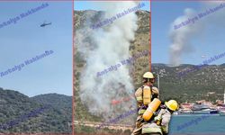 Antalya orman yangını helikopterden görüntülendi! İşte o anlar