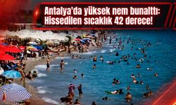 Antalya'da yüksek nem bunalttı: Hissedilen sıcaklık 42 derece!