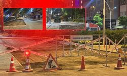 Burdur'da gece yapılan yol çalışmasına vatandaş engeli!