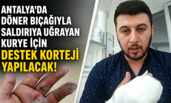 Antalya'da döner bıçağıyla saldırıya uğramıştı: O kurye için destek korteji yapılacak!