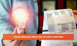 Elektrik Kullananlar Dikkat: Zam İçin Kritik Ay Belli Oldu!