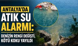 Antalya'da şok görüntü: Atık sular denize karıştı, kötü koku yayıldı