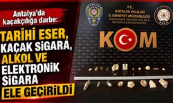 Antalya'da kaçakçılığa darbe: 22 adet kaçak tarihi eser yakalandı