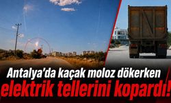 Antalya'da kaçak moloz dökerken elektrik tellerini kopardı: 115 bin TL ceza kesildi!
