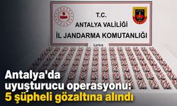 Antalya'da uyuşturucu operasyonu: 5 şüpheli gözaltında!