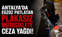 Antalya'da vatandaş isyan etti: Egzoz patlatan plakasız motosiklete ceza yağdı!