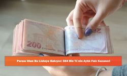Parası Olan Bu Listeye Bakıyor: 564 Bin TL’nin Aylık Faiz Kazancı!