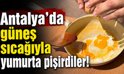 Antalya'da güneş sıcağıyla yumurta pişirdiler! İşte o anlar