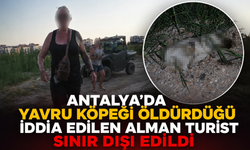 Antalya'da yavru köpeği öldürdüğü iddia edilen Alman turist sınır dışı edildi