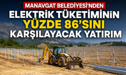 Manavgat Belediyesi'nden elektrik tüketiminin yüzde 86'sını karşılayacak yatırım