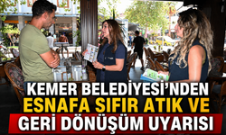 Kemer Belediyesi'nden esnafa sıfır atık ve geri dönüşüm uyarısı