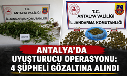 Alanya'da uyuşturucu operasyonu: 4 şüpheli gözaltına alındı