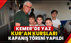 Kemer'de Yaz Kur'an Kursları kapanış töreni yapıldı