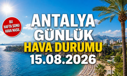 Antalya günlük hava durumu 15.08.2026