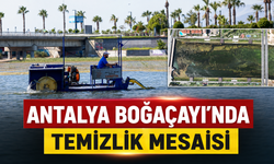 Antalya Boğaçayı'nda temizlik mesaisi