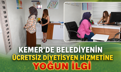 Kemer'de belediyenin ücretsiz diyetisyen hizmetine yoğun ilgi