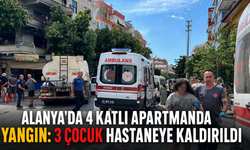 Alanya'da 4 katlı apartmanda yangın: 3 çocuk hastaneye kaldırıldı